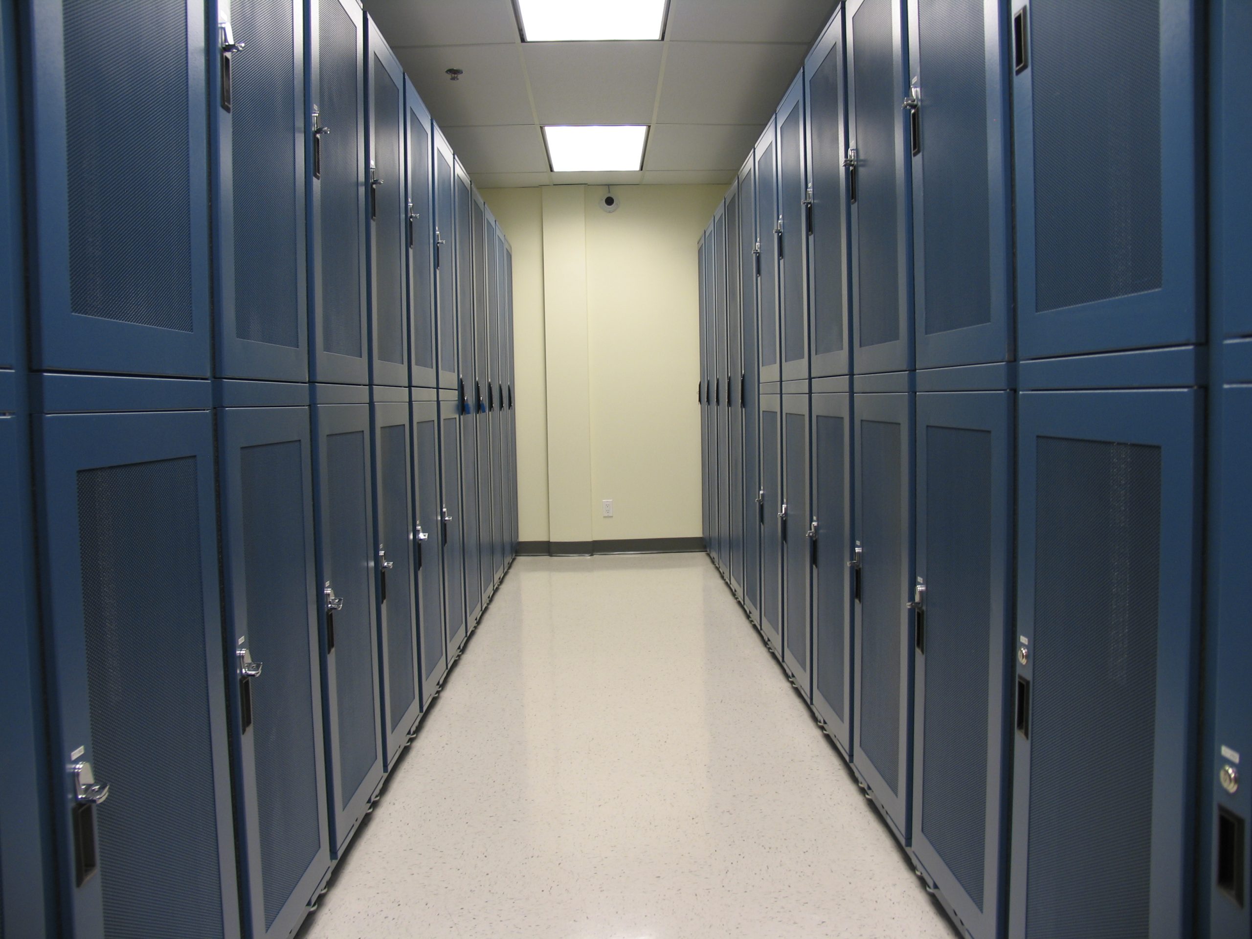 Data Center Containing Colocation Cabinets and Server Racks
